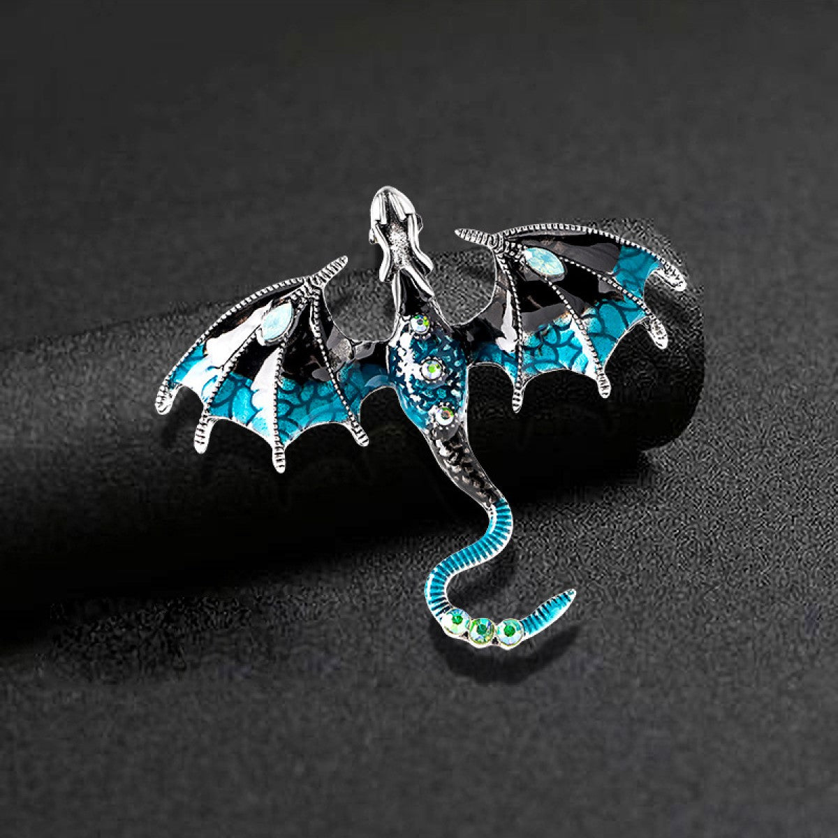 Red Dragon Lapel Pin View 2
