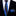 Thin: Blue, Black United Tie and Square