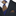 Main View: Blue, Brown Stripe Tie and Pocket Square