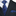 Premium Blue, Brown, Striped Tie and Square