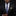 Man wearing a black suit with a blue paisley tie and gold pocket square on a dark background