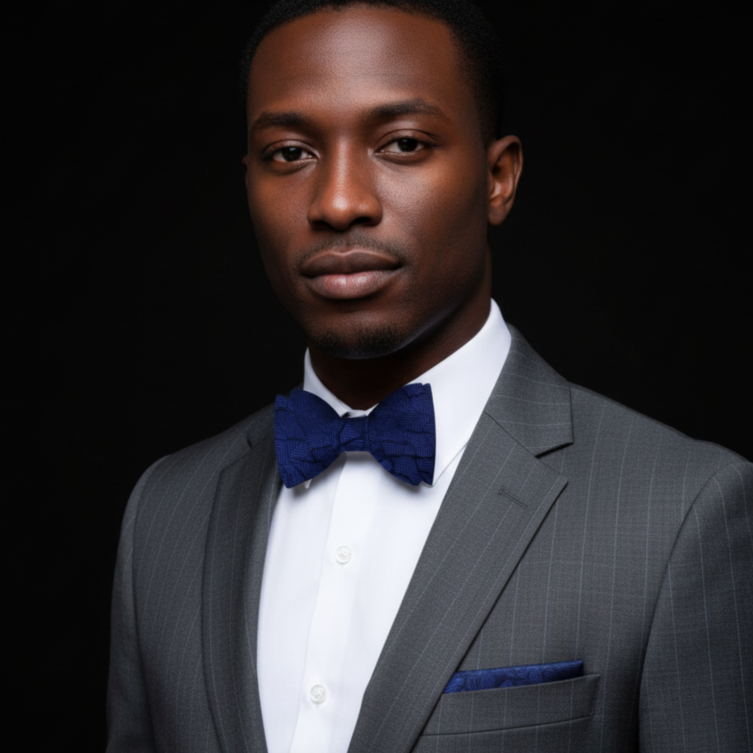 Cement Pattern Bow Tie | Bold & Textured Style