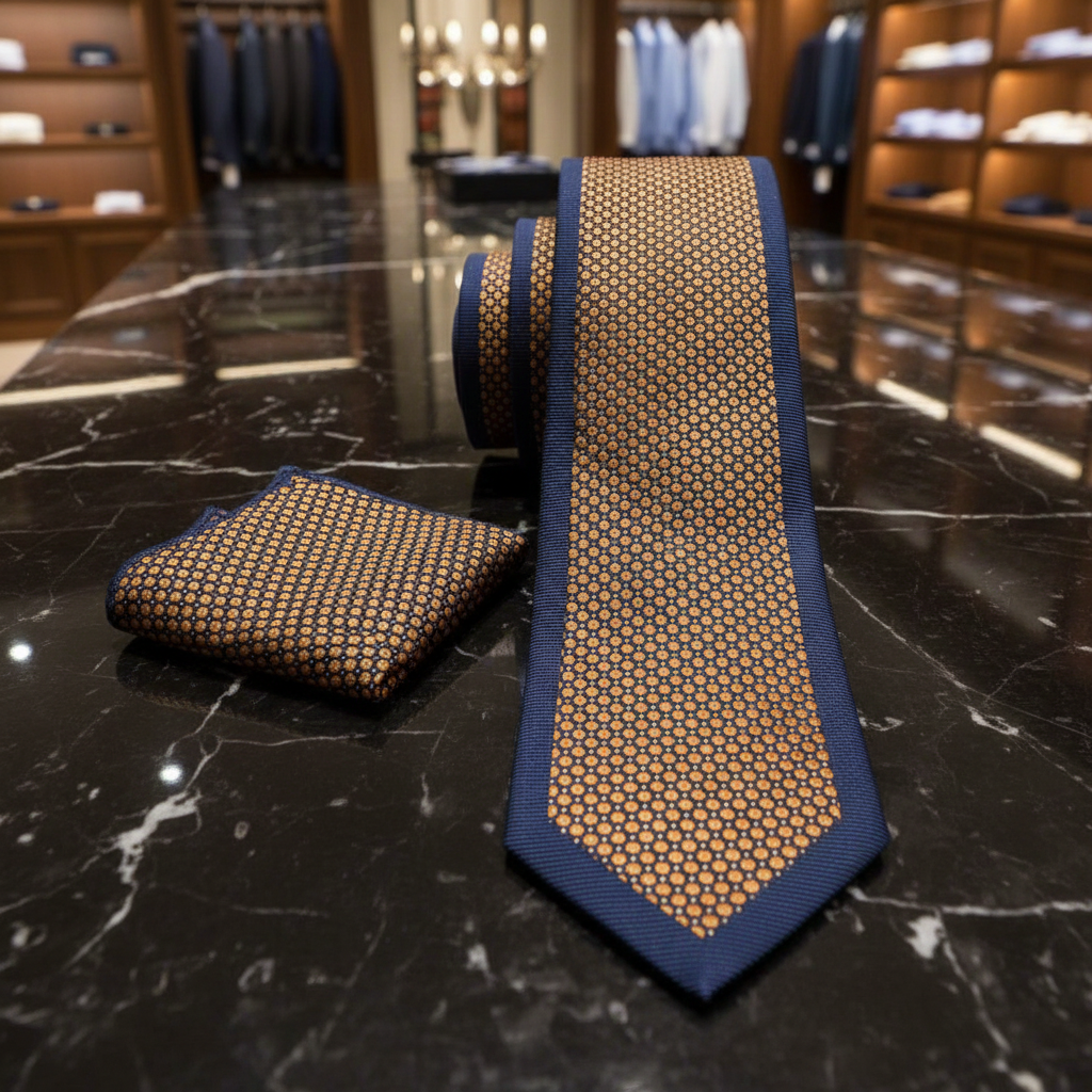 Geometric Pattern Necktie Collection | Modern Structure in Bold Colorways