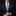 Blue Earth Tie and Accenting Square on Man