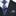 Blue Fog Paisley Necktie and Accenting Square