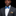 Blue with Football Bow Tie and Accenting Pocket Square