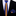 Thin Tie: Blue, Gold Lined Tie and Matching Square