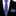 Thin Blue, Yellow, White, Stripe Tie and Square
