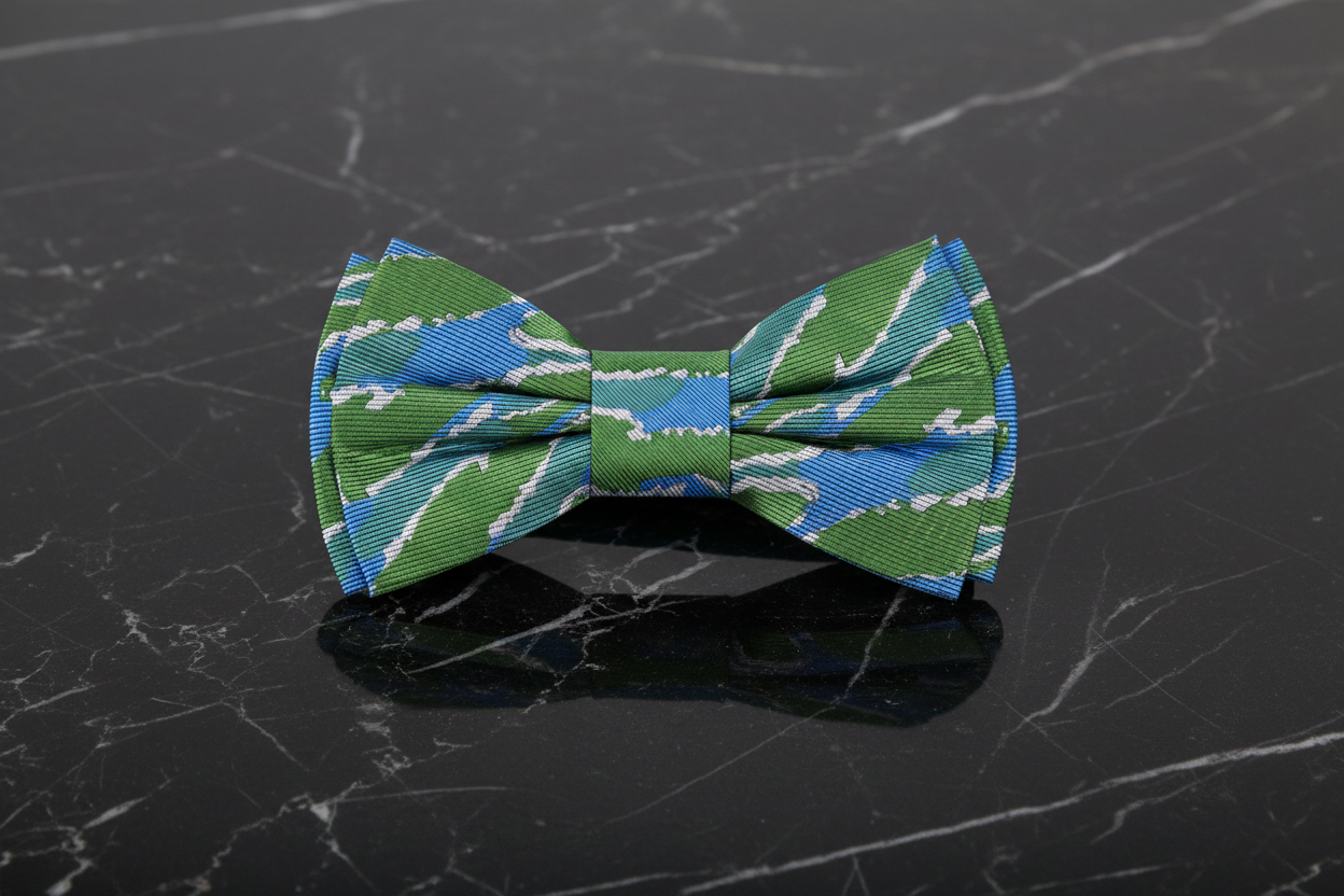 Blue Green Abstract Galápagos Bow Tie Pre Tied