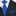 Blue Apple Slices Necktie and Accenting Square