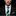 Green and Blue Stripe Thin Tie and Square on Man