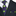 A Dark Blue, Green Dots Pattern Necktie, Matching Pocket Square premium