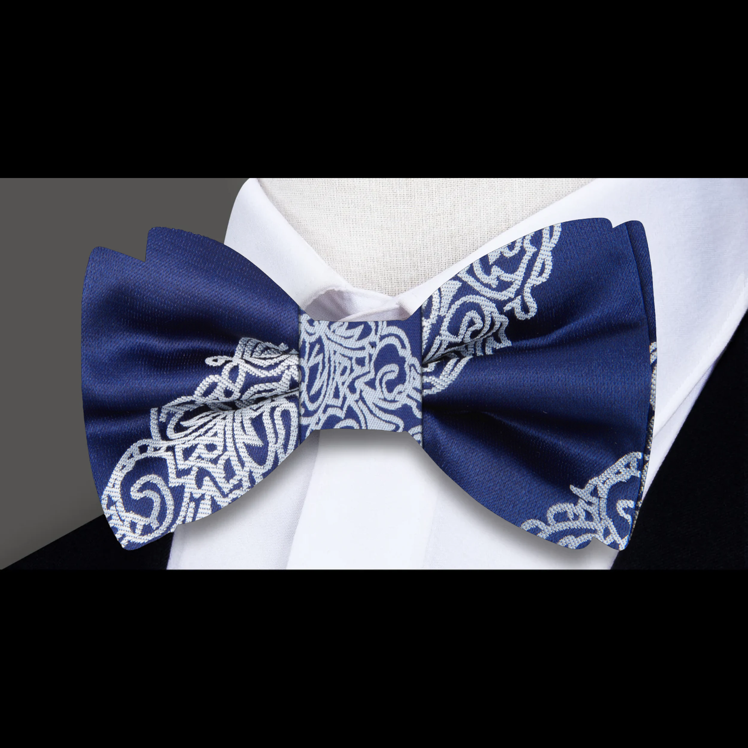 Blue Grey Prosper Bow Tie 