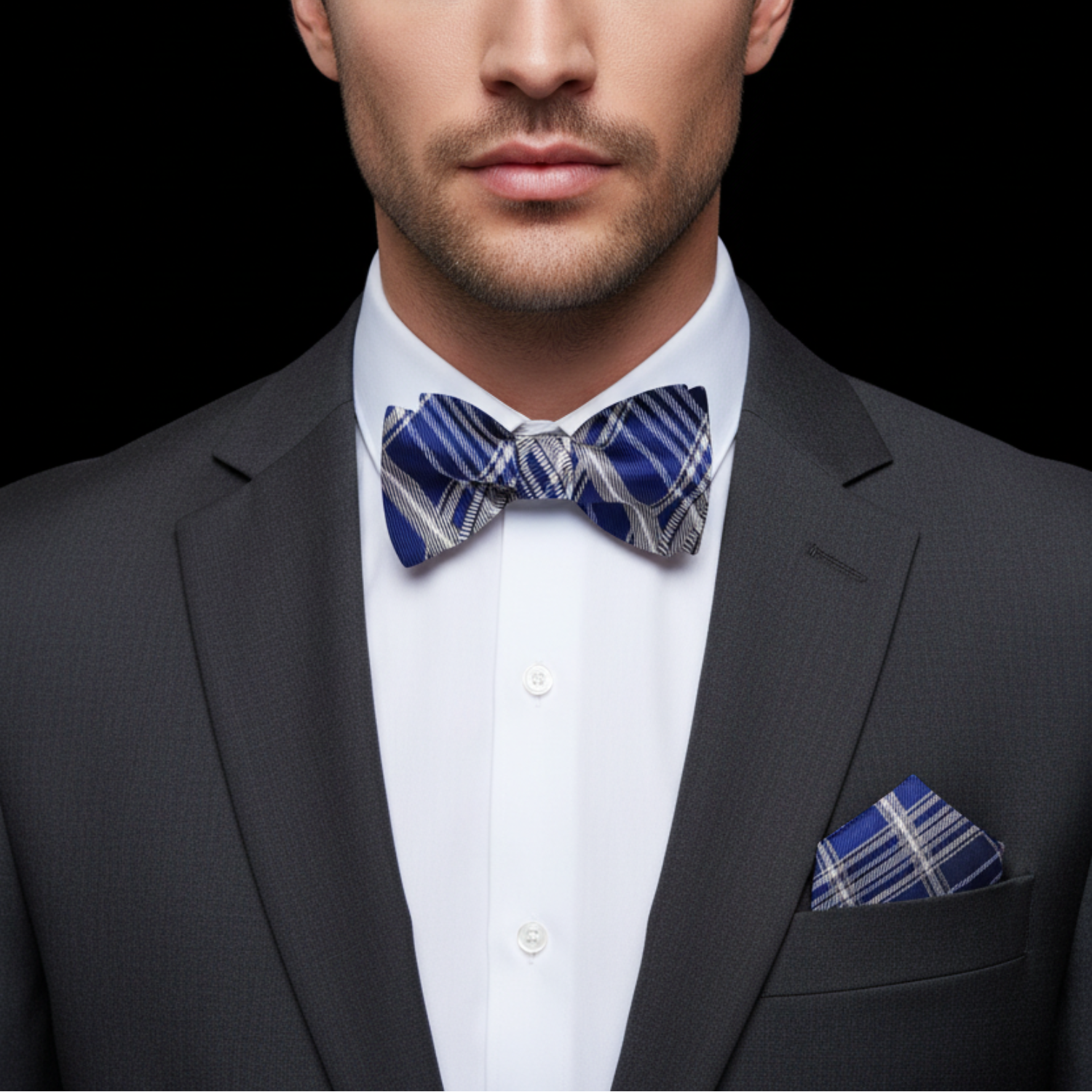 Plaid Bow Tie Collection in Blue, Sage, or Brown-Red Tones
