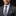 Blue, Grey Plaid Necktie and Square on Man
