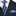 Blue Paisley Necktie and Blue Square