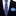 Thin Blue Paisley Necktie and Blue Square