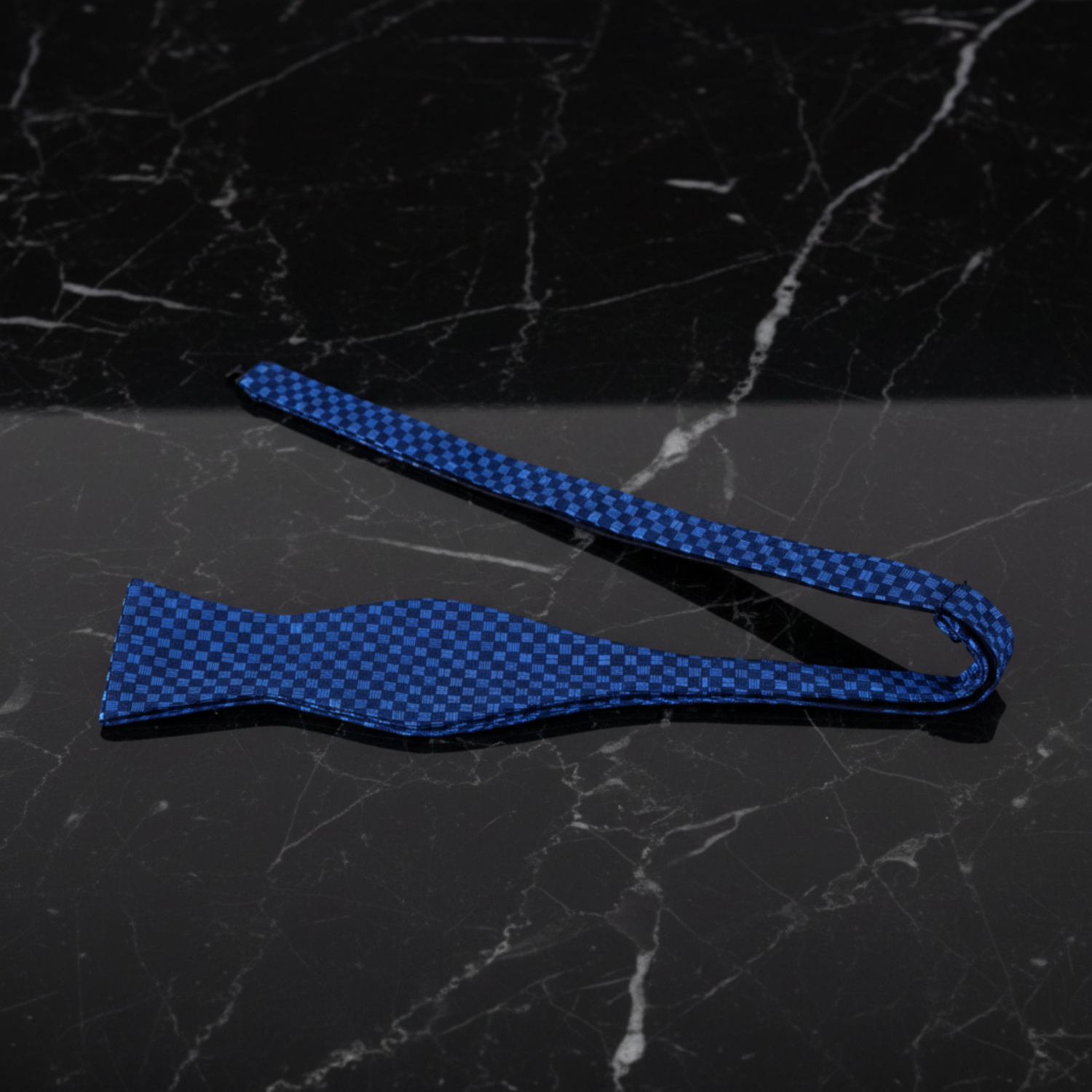 Blue Moon Geometric Self Tie Bow Tie  
