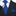 Blue Geometric Necktie and Square