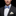 Main View: Blue Geometric Bow Tie and Square||Blue