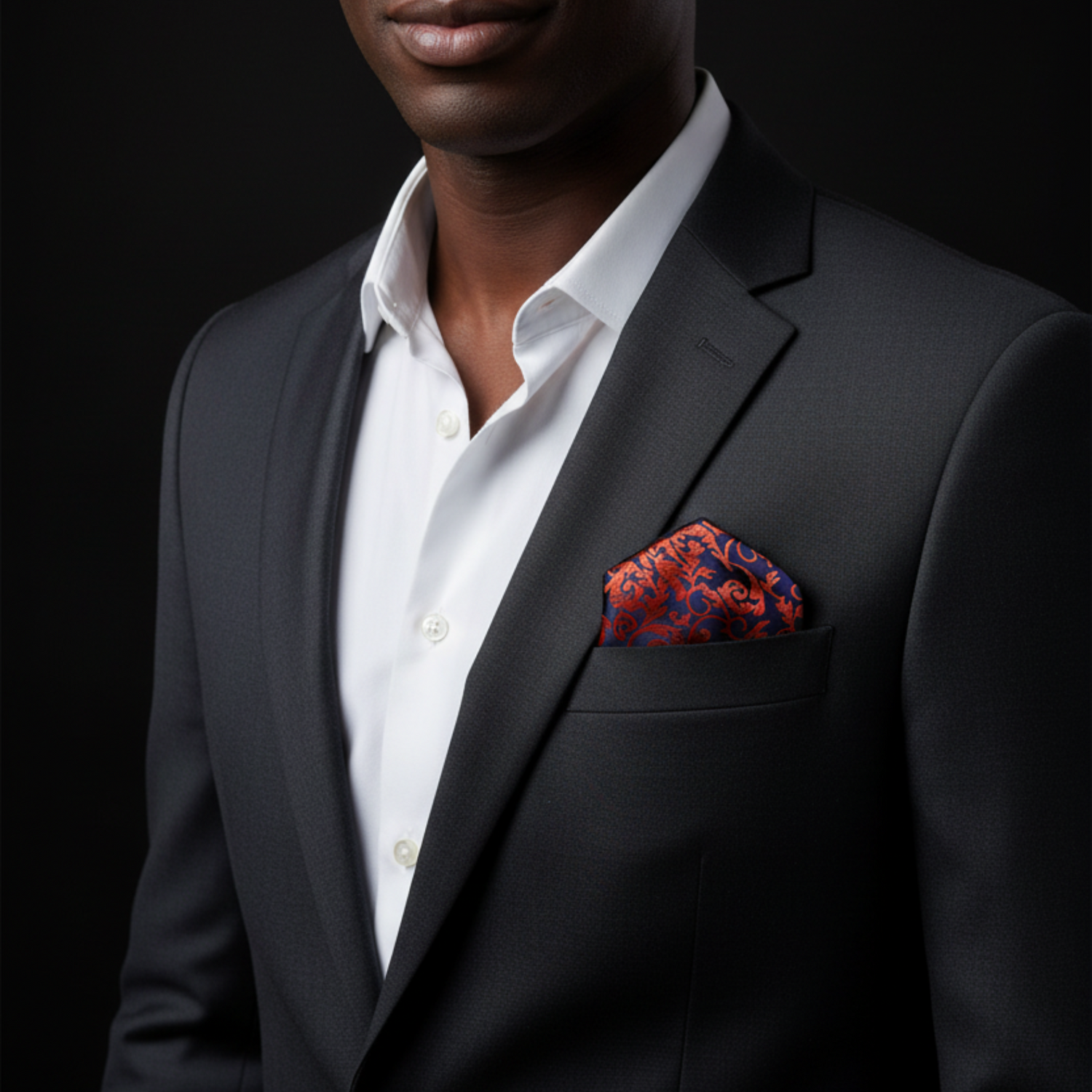 Intricate Vine Pocket Square