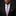 Man wearing a black suit with a blue and orange striped tie against a dark background