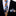 Thin Tie: Blue, Orange, White Plaid Necktie and Square
