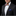 Man wearing blue pink orange abstract bow tie and accenting square