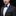 Blue Geometric Bow Tie and Square on Man