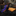 Alt View: Black, Purple-Blue, Orange Abstract Ink Blot Necktie and Orange Square