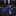 Alt View: Blue, Purple, White Abstract Polka Pattern Necktie with a Blue Stripe Texture Square