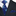 Deep Blue, Light Blue and Purple Vines and Flowers Tie and Pocket Square