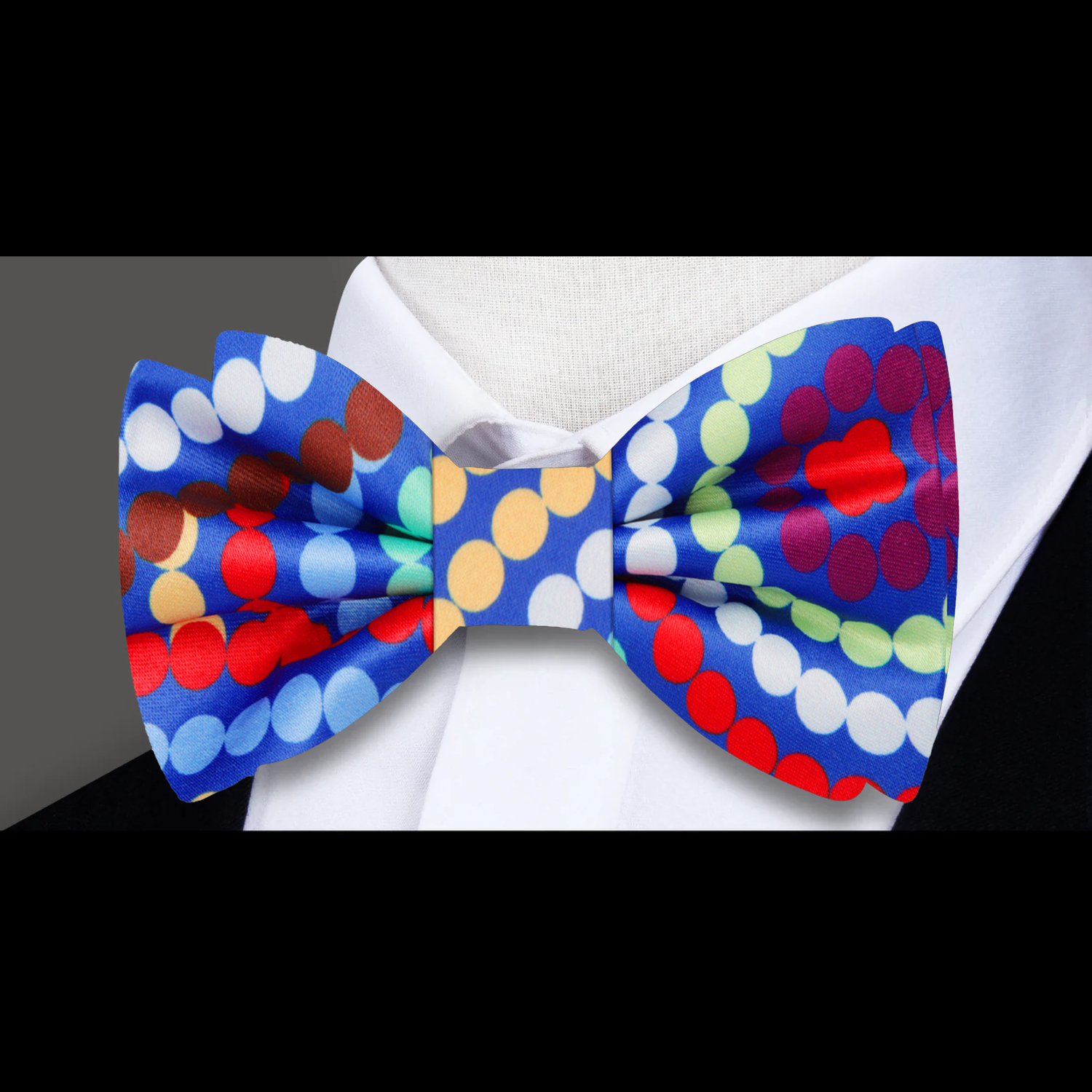 Multi Color Polka Dot Bow Tie a 