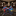 Orange Blue Abstract Bow tie Pre Tied