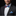 Orange Blue Abstract Bow tie and blue square