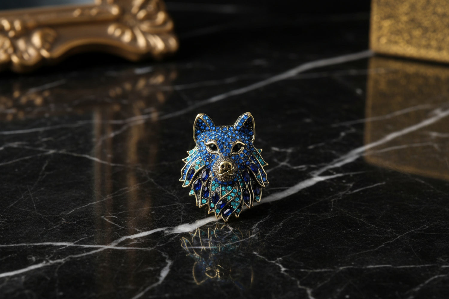 Blue Wolf Lapel Pin