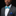 Blue, Light Blue Stripe Bow Tie and Blue Square