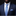 Man wearing a navy suit with a blue patterned tie and pocket square on a black background