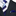 Main: Blue, Dark Blue, White Stripe Tie and Pocket Square
