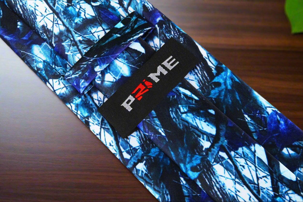 Blue Camouflage Necktie Keep