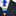 Blue, Light Blue, Yellow Stripe Tie and Accenting Pocket Square