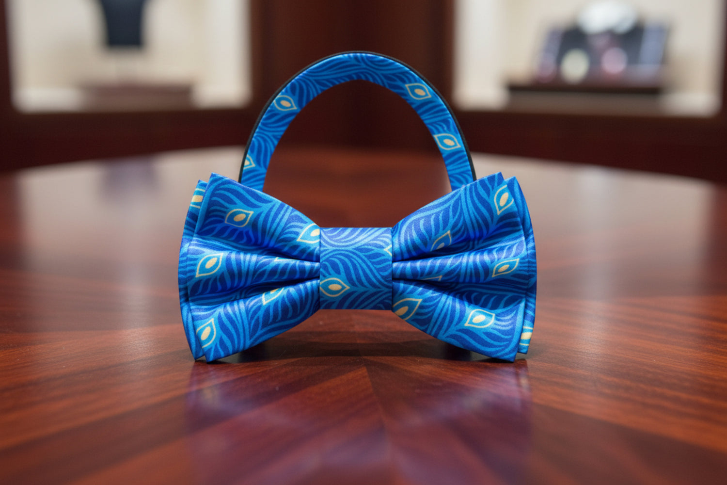 Blue Yellow Pre Tied Catalyst Bow Tie