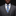 Man wearing a gray suit with a blue and green gray striped tie on a black background