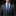 Man wearing a gray suit with a blue tie and pocket square on a black background