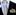 Blue, Brown Phantom Necktie and Accenting Brown, Light Blue, White Stripe Square