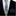 Colorful thin tie with abstract design on a black suit jacket