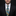 Man wearing a black suit with a Black, Blue, Orange and Yellow Abstract Tie  against a black background