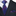 Deep Blue & Red Tiger Print Necktie