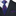 Deep Blue & Red Tiger Print Necktie