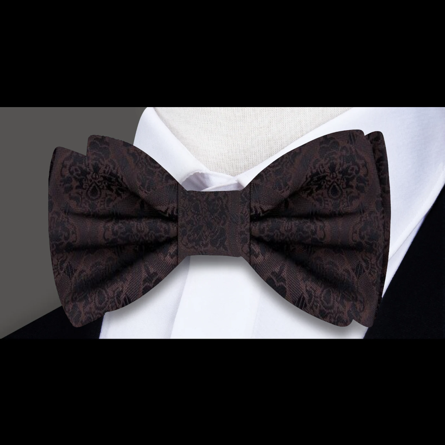 Brown Abstract Bow Tie||Brown